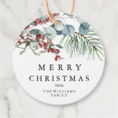 Labels met prettige kerstcadeaus (Voorkant)