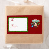 Labels met prettige kerstcadeaus (Insitu)