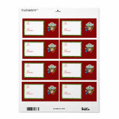 Labels met prettige kerstcadeaus (Full Sheet)