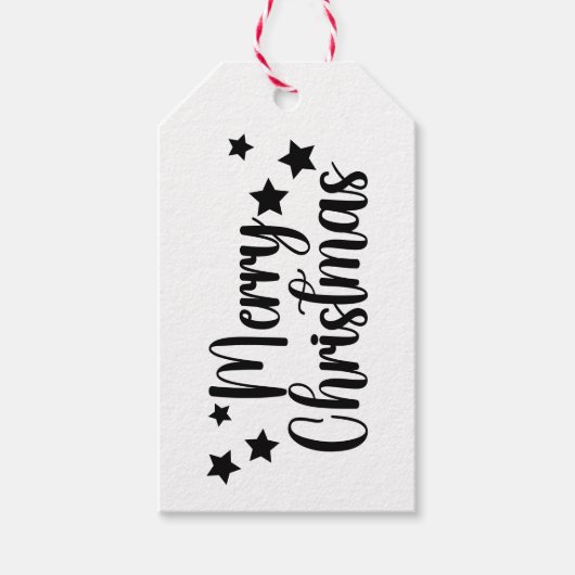Labels met prettige kerstcadeaus cadeaulabel (Voorkant)