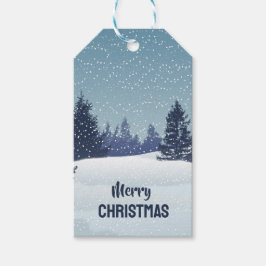 Labels met prettige kerstcadeaus cadeaulabel