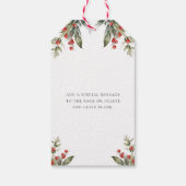 Labels met prettige kerstcadeaus cadeaulabel (Achterkant)