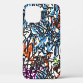 labels naadloos patroon. Graffiti achtergrond.kuns Case-Mate iPhone Case (Achterkant)