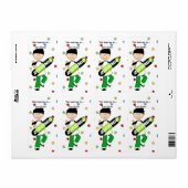 Labels Stickers Bookplate Boy Skateboard (Full Sheet)