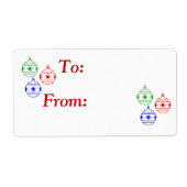 Labels - Vakantiegeld Ornament - Label cadeau (Voorkant)