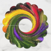 labels van "A Floral Twist" met schroefdraad (Achterkant)