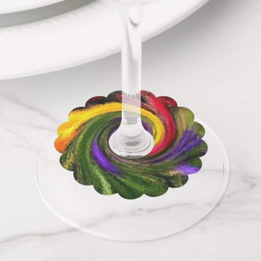 labels van "A Floral Twist" met schroefdraad (Dichtbij)