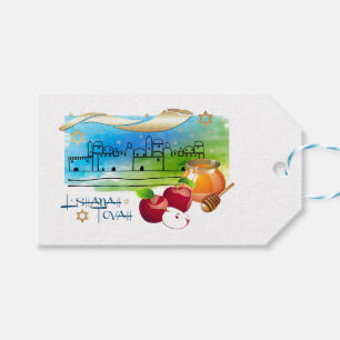 Labels van de Gift van het Nieuwjaar van Hashanah Cadeaulabel