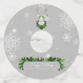 Labels van grijze rendierwijn (Voorkant)