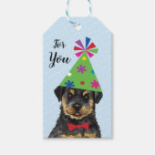 Labels van rottweiler van Birthday Party Cadeaulabel (Voorkant)