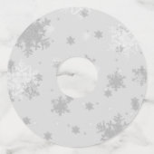 Labels van winterwonderland - Paars (Achterkant)