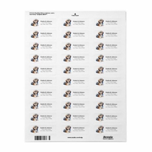 Labels verzendadres Tzu Return (Full Sheet)