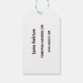 Labels voor aangepaste Kraft Hummingbird Gift Cadeaulabel (Achterkant)