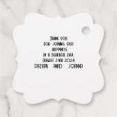 Labels voor bruiloft (Achterkant)