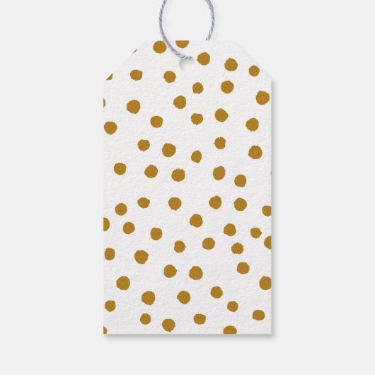 Labels voor cadeautjes aan stippen cadeaulabel (Achterkant)