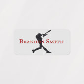 Labels voor de naam van de Baseball Player-batteri (Design 2)