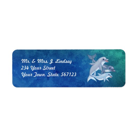 Labels voor dolfijnenfamilie (Voorkant)