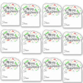 Labels voor feestelijke kerstcadeautjes (Voorkant)
