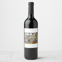 Labels voor flessen alcohol wijn etiket