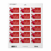 Labels voor fotomonogram - Rood (Full Sheet)