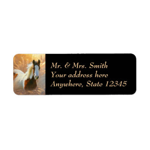 Labels voor het adres Paint Horse Gold Return