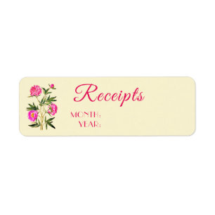 Labels voor het ontvangen van pinda's Flowers van