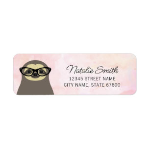 Labels voor het retouradres van de sleuf