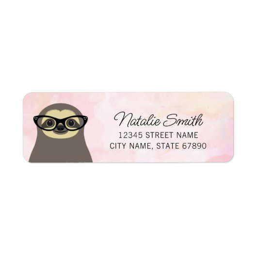 Labels voor het retouradres van de sleuf (Voorkant)