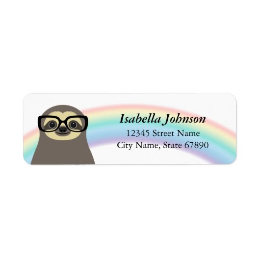 Labels voor het retouradres van de sleuf (Voorkant)