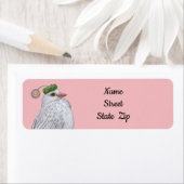 labels voor het retouradres van de witte dove (Insitu)