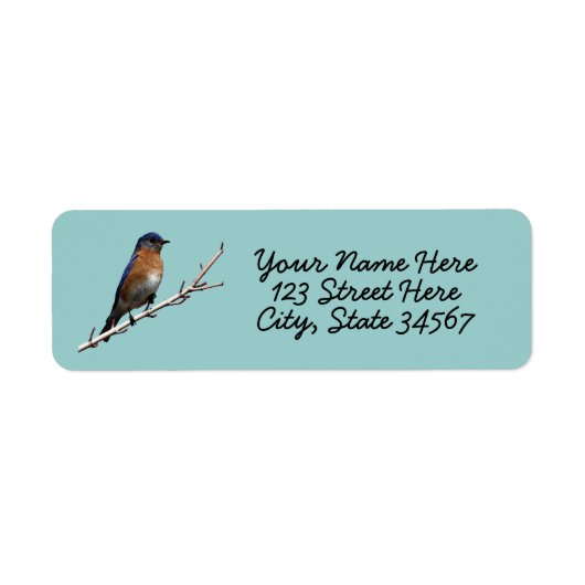 Labels voor het teruggeven van Bluebird Return-adr (Voorkant)