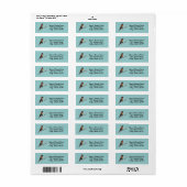 Labels voor het teruggeven van Bluebird Return-adr (Full Sheet)