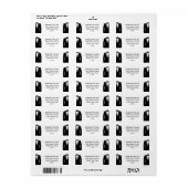 Labels voor het terugsturen van Black and White Ga (Full Sheet)