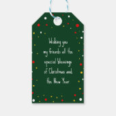 Labels voor kerstcadeaufoto's cadeaulabel (Achterkant)