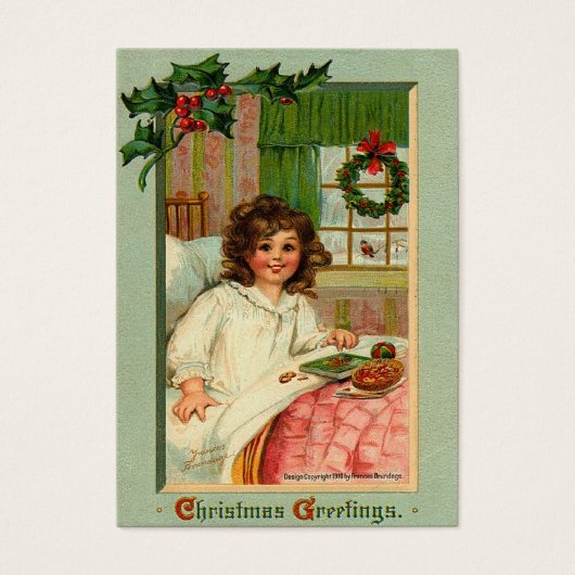 Labels voor kerstcadeautjes in de zin visitekaartjes (Voorkant)