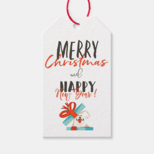 Labels voor kerstcadeautjes voor honden cadeaulabel