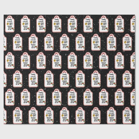 Labels voor kerstsnoepriet cadeaupapier (Vlak)