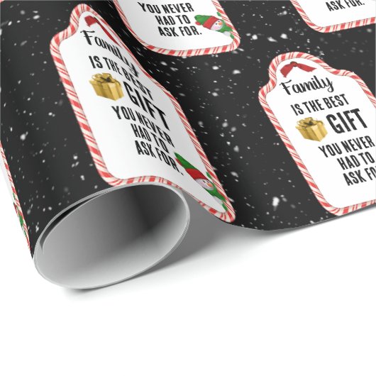 Labels voor kerstsnoepriet cadeaupapier (Rol Hoek)