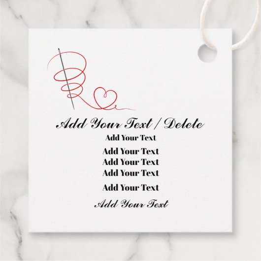 Labels voor kleding, geschenken, enz. (Achterkant)