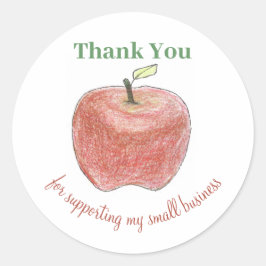 Labels voor kleine bedrijfsproducten met appel