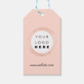 Labels voor productbeschrijving van de aangepaste cadeaulabel (Voorkant)