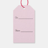 Labels voor regenboogbloembloemen cadeaulabel (Achterkant)