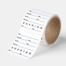 Labels voor rotatieopslag van voedsel Organisatie 