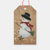 Labels voor Snowman Cadeft Cadeaulabel (Voorkant)