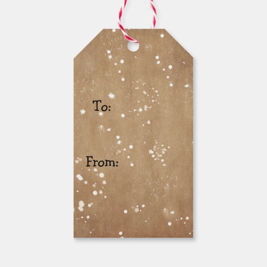 Labels voor Snowman Cadeft Cadeaulabel (Achterkant)