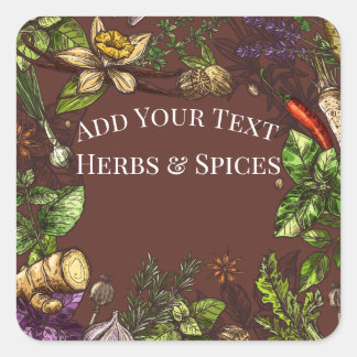 Labels voor Tuinkruiden & Specerijen Stickers