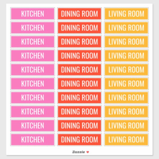  labels voor verhuisdozen (Vel)