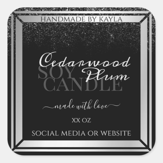 Labels voor verpakkingsmaterialen van Classy Black (Voorkant)