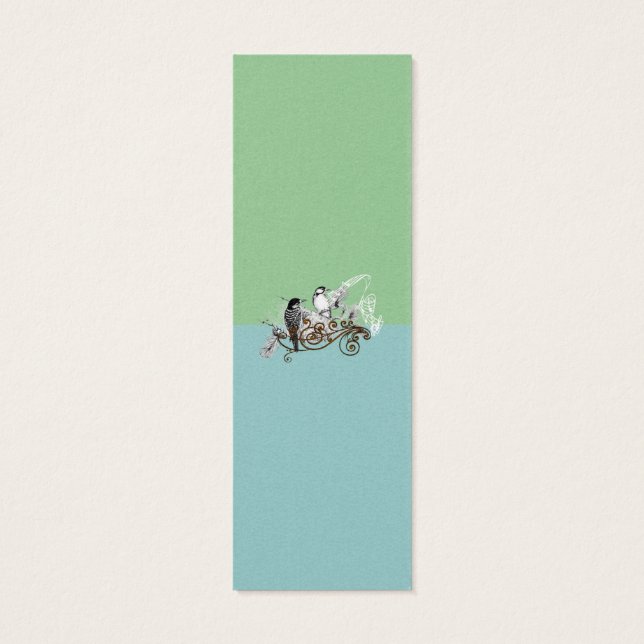  Labels voor vogelweddenschappen Mini Visitekaartjes (Achterkant)