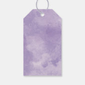 Labels voor Waterverf van lavendel Cadeaulabel (Achterkant)